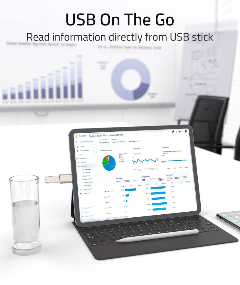 Syntech USB C to USB Adapter Pack of 2 USB C Male to USB3 Female Adapter Compatible with MacBook Pro 2021 iMac iPad Mini 6/Pro MacBook Air 2022 and Other Type C or Thunderbolt 4/3 Devices Starlight