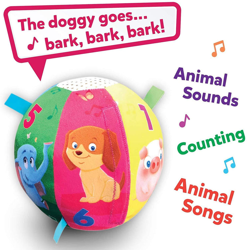 Move2Play Interactive Animal Sounds Crawl Ball Toy for Babies and Toddlers, Baby Ball for Ages 6 Months to 1, 2 Year Old boy and Girls