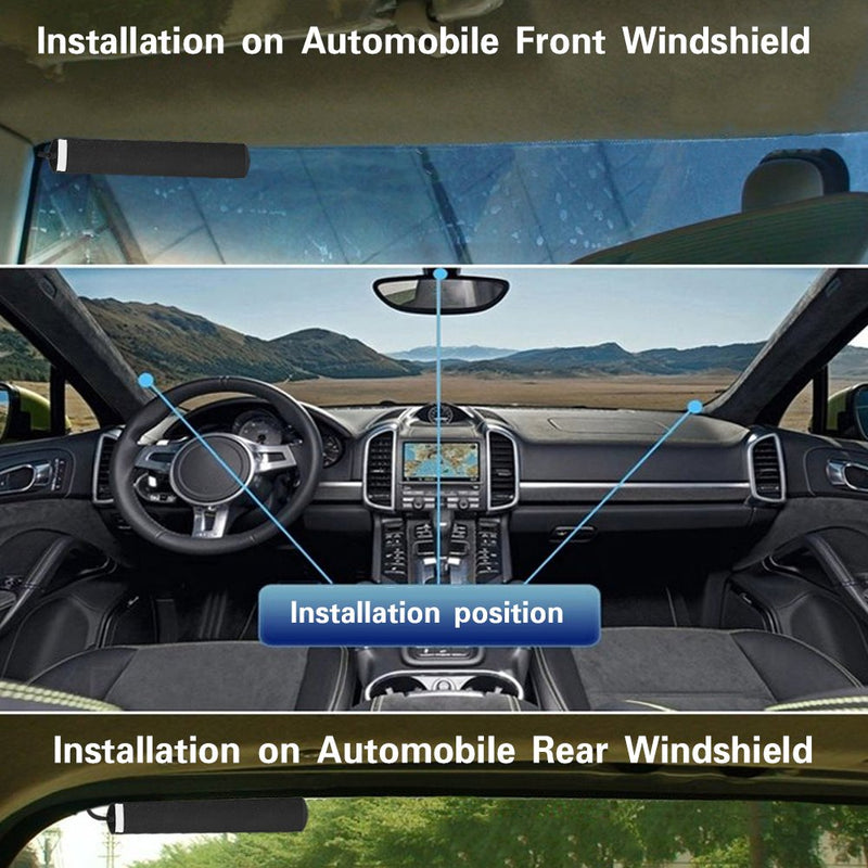 Bewinner 3 Meters / 9.8 ft Mobile Radio Antenna 30MHz -1200MHz Wideband Scanner Mobile Radio Antenna Glass Mount with w/BNC Connector Radio Antenna for Car Truck Motorcycle Harley
