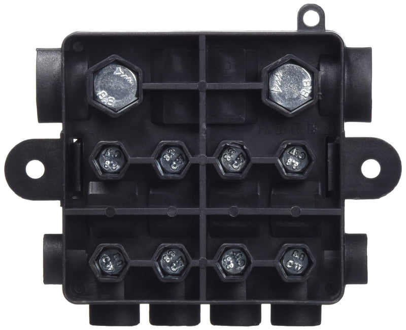 Fuse holder for 4 x Midi fuse + 1 x Mega fuse 116 x 87 mm single