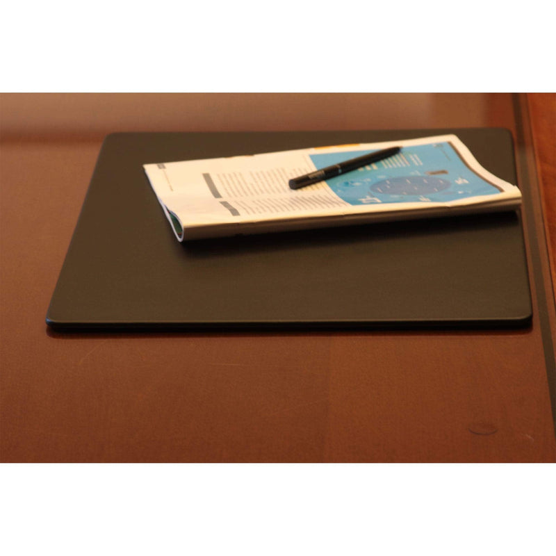 Dacasso Black Leatherette 17" x 14" Conference Table Pad - Laptop Pad - Protective Pad