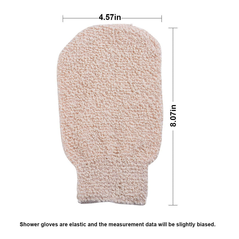 Bath Shower Gloves Mitt for Exfoliating and Body Scrubber (2 packs)