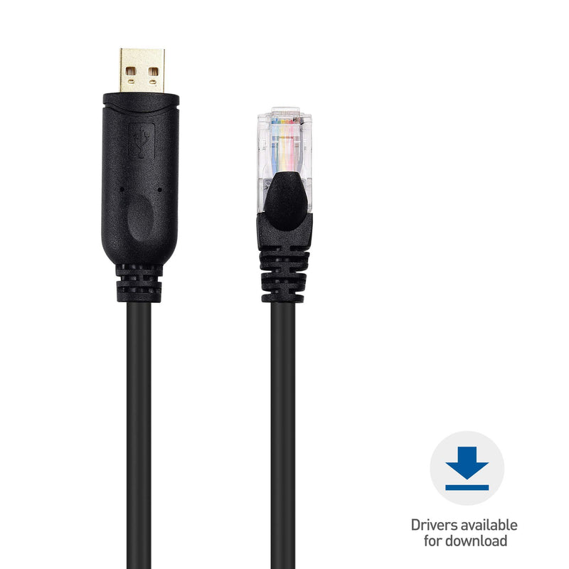 Cable Matters USB to RJ45 Console Cable (Compatible with Cisco Console Cable, Rollover Cable) with FTDI 6 Feet