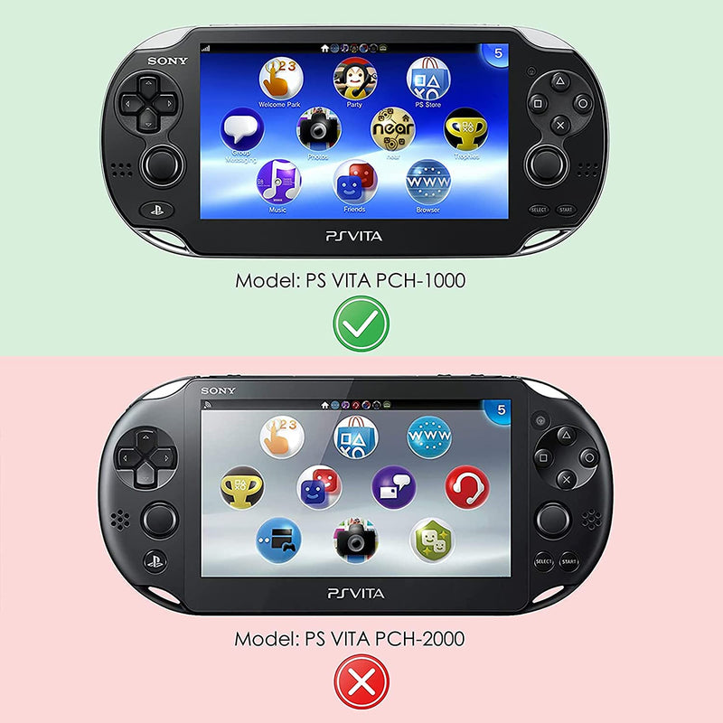 CHENLAN New Trigger Grips Hand Grip Compatible Durable Joypad Plastic Flexible Hand Grip Compatible With for PS Vita PSVita Playstation Vita 1000 (PCH-1000), black