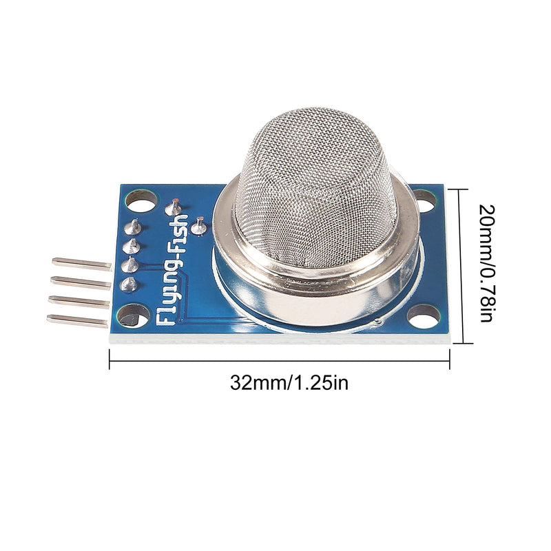 ACEIRMC 5pcs MQ5 MQ-5 Methane Natural Gas Sensor Shield Liquefied Electronic Detector Module for Arduino Raspberry Pi ESP8266 MQ5 5V DC (MQ-5)