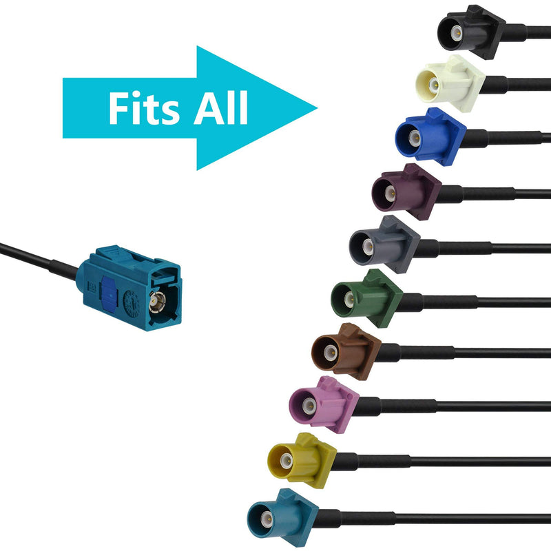 Bingfu Vehicle Car Satellite Radio Antenna Adapter Cable,15cm 6 inch Fakra Z Female to SMB Jack Coaxial Pigtail Cable Compatible with Car Truck SUV Sirius XM Satellite Radio Stereo Receiver Tuner SMB Jack to Fakra Z Female