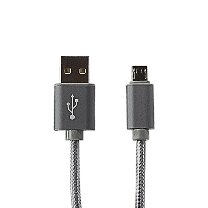 Cable for Freestyle Libre Reader (Cable by BoxWave) - Micro USB DuraCable, Braided Micro USB Charging Cable for Freestyle Libre Reader - Space Grey
