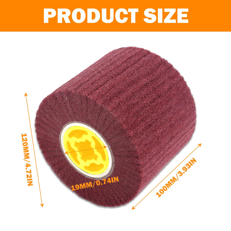 Nylon brush: 60 grit sanding brush, polishing brush, sanding roller brush, sanding sleeves for sanding roller, sanding machine, brush sander, satin roller, nylon brush, sanding attachments for polishing
