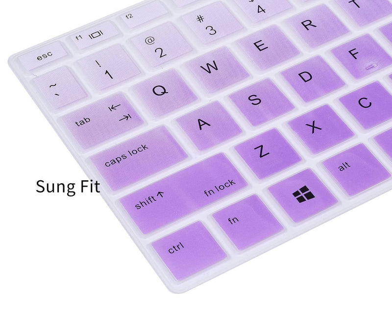 Keyboard Cover for 14" HP ProBook 445 G6 14", HP ProBook 440 G5 G6 G7 14", HP ProBook x360 440 G1 14", HP ProBook 640 G4 G5 14" Notebook, Ombre Purple&Pink