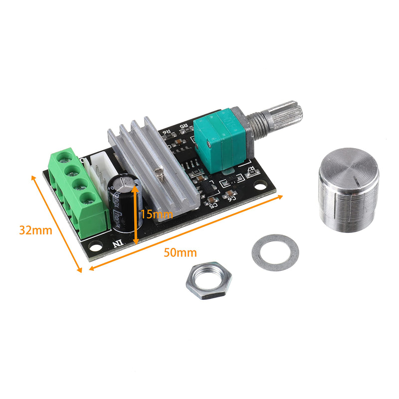 BOJACK 6V 12V 24V 28V 3A 80W DC Motor Speed Controller (PWM) Speed Adjustable Reversible Switch 1203BB DC Motor Driver Reversing