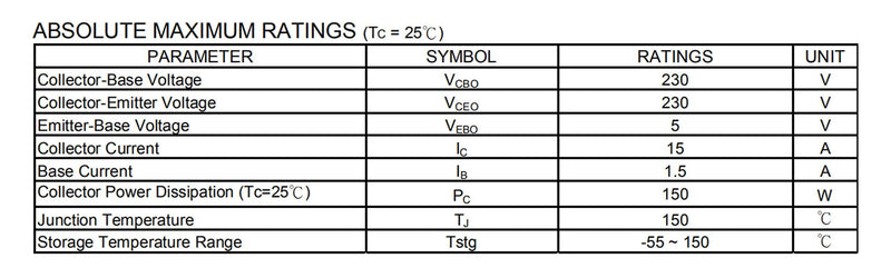 Bridgold 10pcs(5pcs 2SA1943+5pcs 2SC5200) PNP NPN High Power Matched Audio Transistor Silicon Precision,3-Pin.
