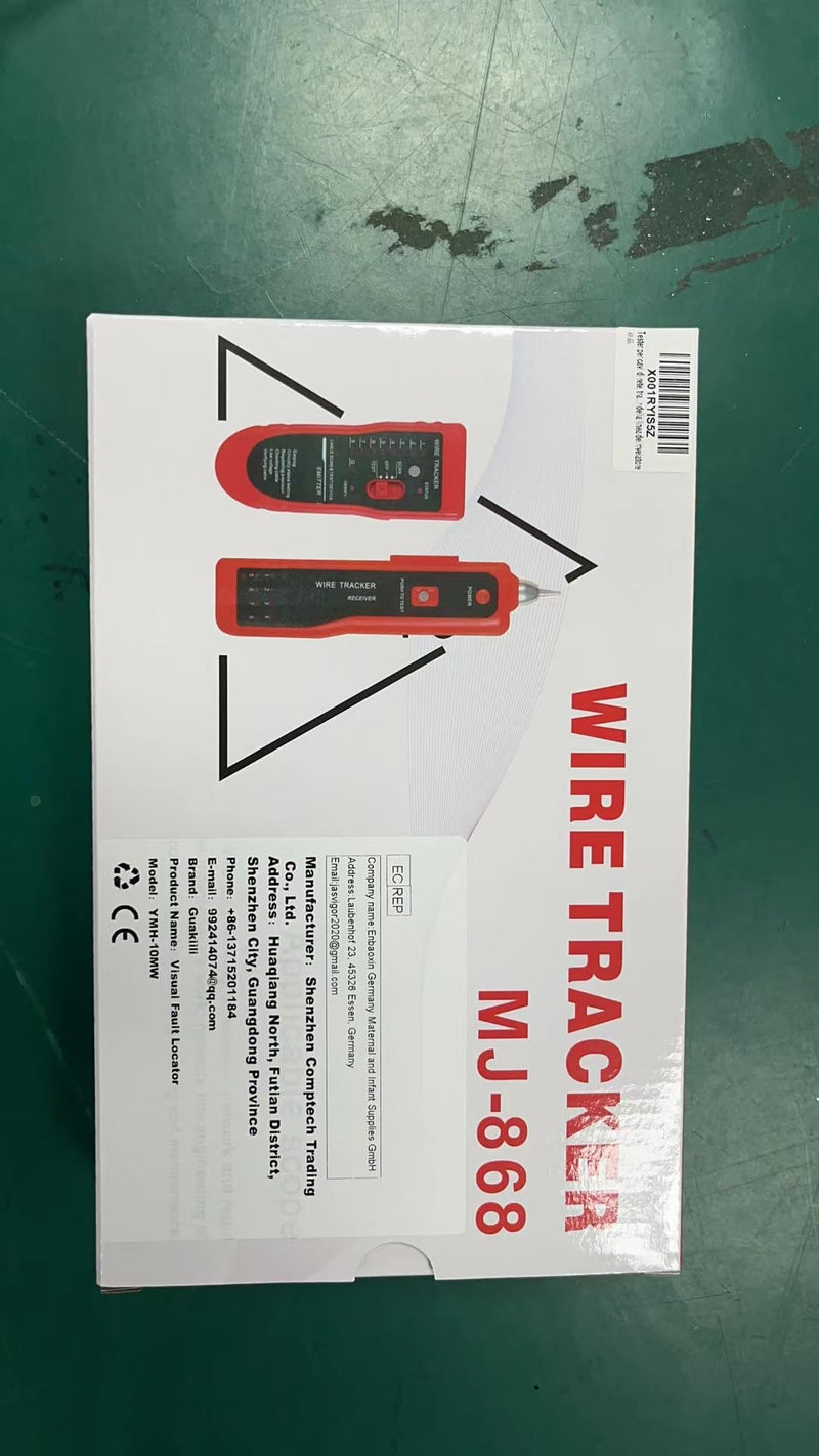 Network Cable Tester, LAN Telephone Cable Tracker Diagnostic Tone Tracer for STP UTP Cat5 Cat6 RJ45 RJ11, Detector Line Finder