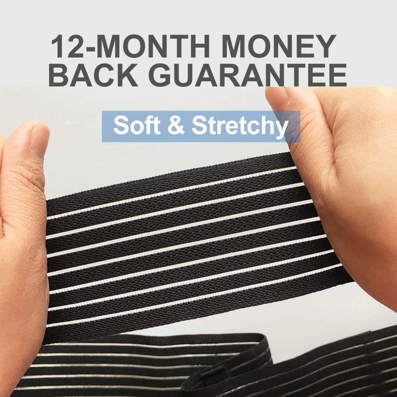 Peritoneal Dialysis Belt Breathable PD Catheter Belt Secure Peg Feeding Tube Holder Supplies for PD Dialysis Patient Men Women Large(35"-49") Black