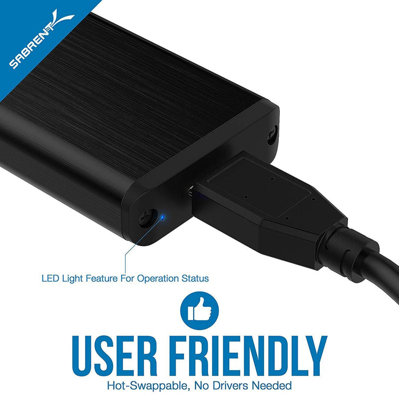 Sabrent USB 3.0 mSATA II or III/6G SSD Enclosure Adapter [Support UASP] (EC-UKMS)