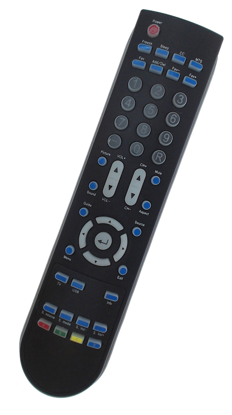 Replacement Remote for Sceptre X405BV-FHDU, X408BV-FHDU X505BV-FHD, X508BV-FHD X505BV-FHDU, X508BV-FHDU
