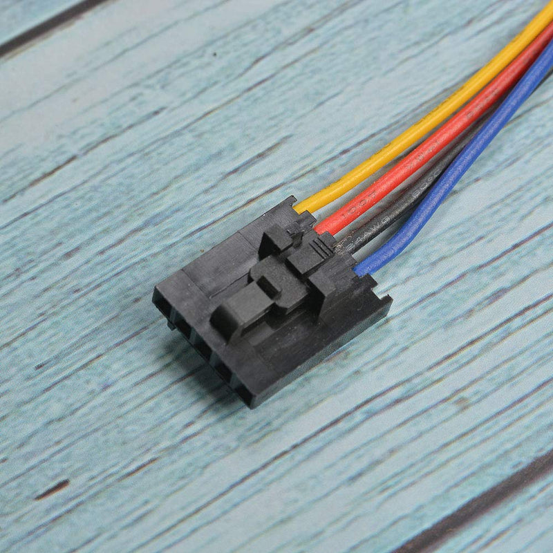 Wixine 5Pcs 5Pin to 4Pin Fan Connector Adapter Converter Extension Cable Wire