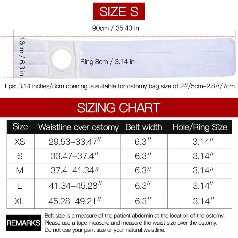 Men Or Women Medical Ostomy Belt Ostomy Hernia Support Belt Abdominal Stoma Binder Brace Abdomen Band Stoma Support (Hole 3.14") for Colostomy Patients to Prevent Parastomal Hernia Stoma Opening (XL) X-Large (Pack of 1)