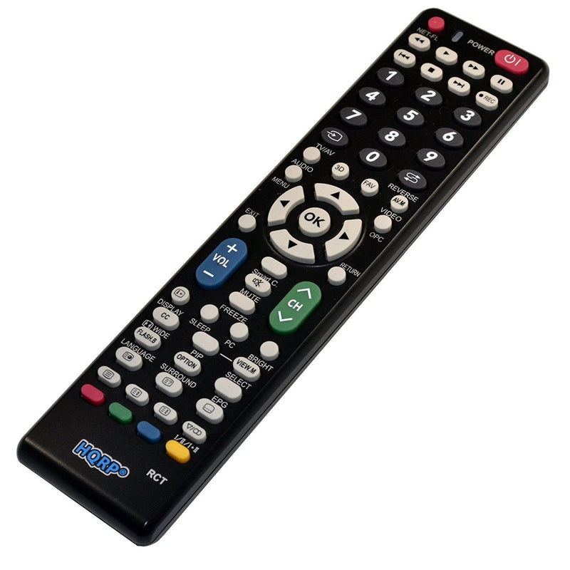 HQRP Remote Control Works with Sharp LC-52SB57U LC-60E78UN LC-60E79U LC-60LE6300U LC-60LE630U LC-52SB55U LC-52SB57UN LC-52SE94U LC-52XS1U-S LCD LED HD TV Smart 1080p 3D Ultra 4K AQUOS