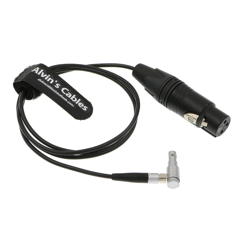 Alvin's Cables Arri Alexa Mini Audio Cable 5 Pin 00 Male to XLR 3 Pin Female right angle 5 pin 1m