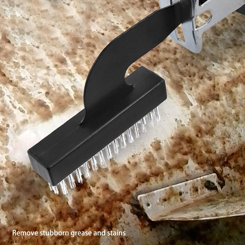 Rust Removal Tool, 4 Piece Rust Removal Brush Shovel Set Nylon Wire Grinding Brushes Reciprocating Saw Cleaning Tool with Reciprocating Blade, Grinding Cup Brushes