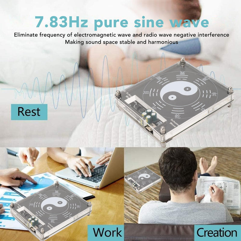 7.83 Hz Schumann Wave Generator, Frequency Generators Pure Sine Wave Signal Earth Resonance Frequency Resonance Generator USB 5V