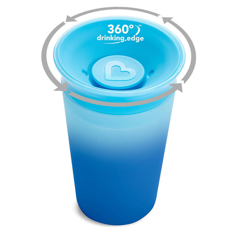 Munchkin Miracle 360 Color Changing Sippy Cup, 9 Oz, Blue 1 Count (Pack of 1)