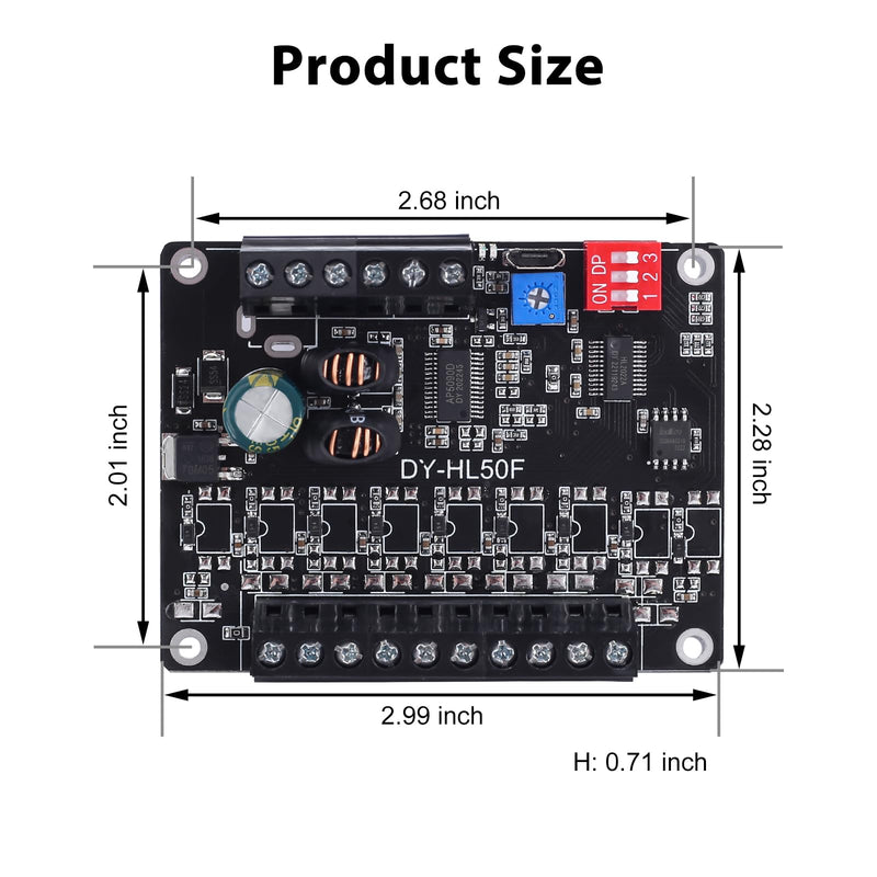 60W Voice Playback Module, PEMENOL DC 9-24V High Power Music Player Mp3 Trigger Amplifier 64Mbit Flash Storage Sound Board Supprt Sound and Light Alarm 60W Biult-in Storage