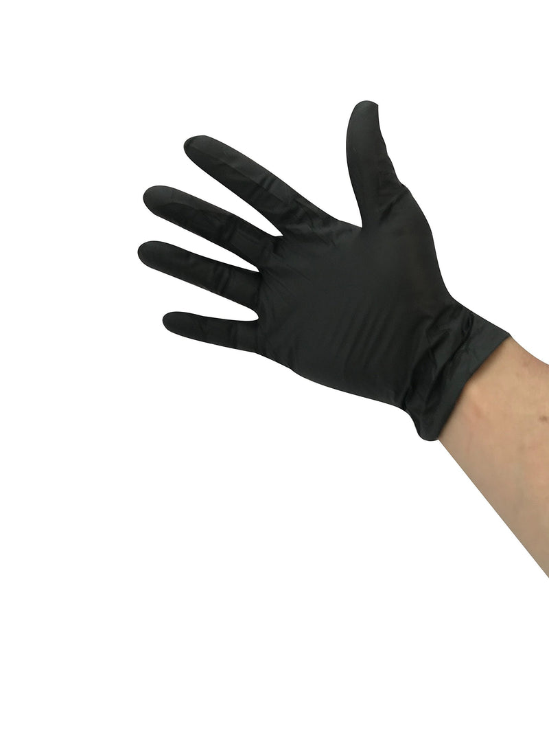 KingSeal UltraBlack Nitrile Exam Gloves, Medical Grade, 4 MIL, Textured, Various Sizes and Packs (100 Count) 1 X-Large (Pack of 100)