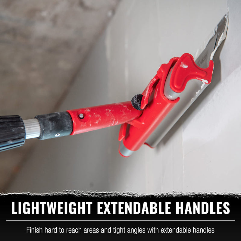 LEVEL5 7" Skimming Blade | Smoothing/Knock-Down Knife | Extruded Aluminum & European Stainless Steel Construction | High-Impact End Caps | Sheetrock Drywall Gyprock Wall-Board Plasterboard | 4-907 7"