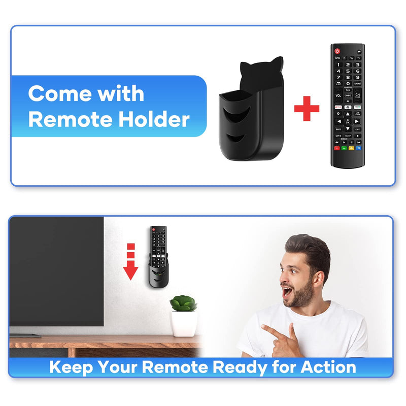 Universal Remote for LG TV Remote Control (All Models) Compatible with All LG Smart TV LCD LED 3D AKB75375604 AKB75095307 AKB75675304 AKB74915305, Remote Control for LG TV Remote Wr Holder & Battery