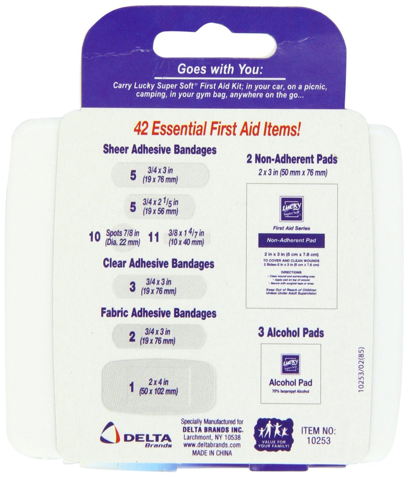 Lucky Super Soft First Aid Kit, 42 Count