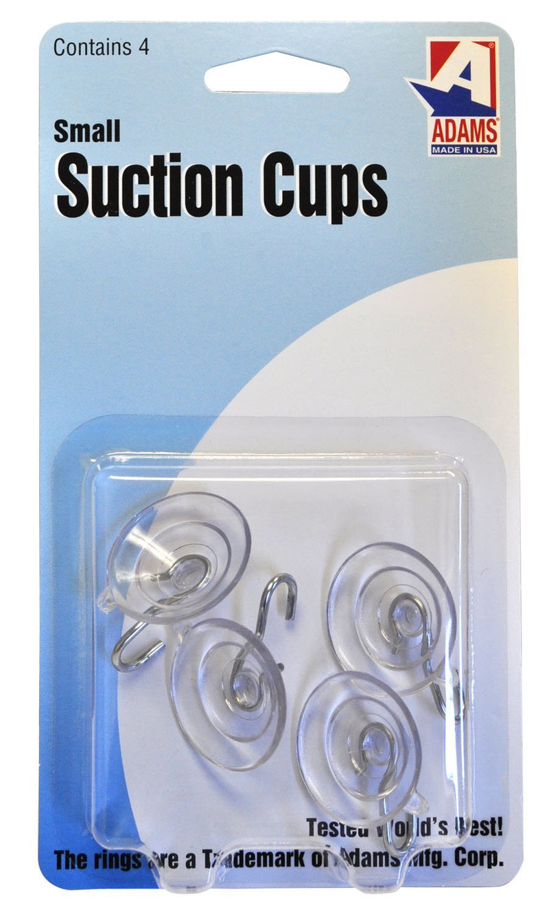 Adams Manufacturing 7500-77-3040 1 1/8" Suction Cups, Small, 4 Pack 1 Pack