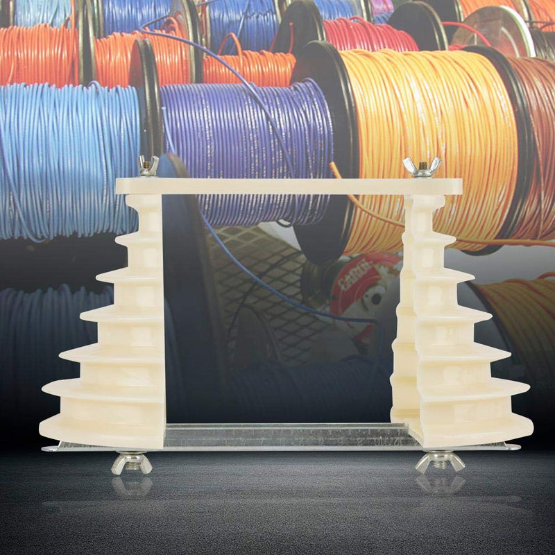 Electrical Machine Plastic Single Phase 6 Layer Coil Wire Cable Winding Mould Head Holder Beige