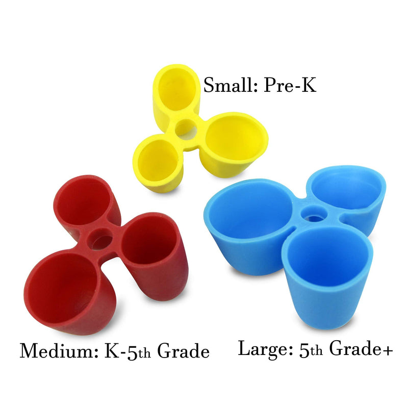 The Pencil Grip Writing Claw, Medium Size Pack, Blue and Red Grips, Set of 36 - TPG-21236