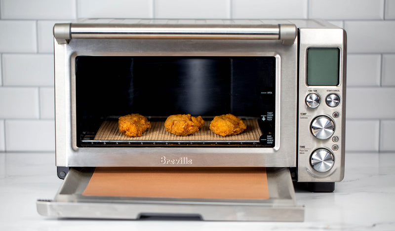 Cooks Innovations Copper Non-Stick Oven Liner 16.5x23" - Heavy Duty Sheet to Catch Spills in Convection, Electric, Gas, Toaster & Microwave Ovens 1-Pack Copper - Imported