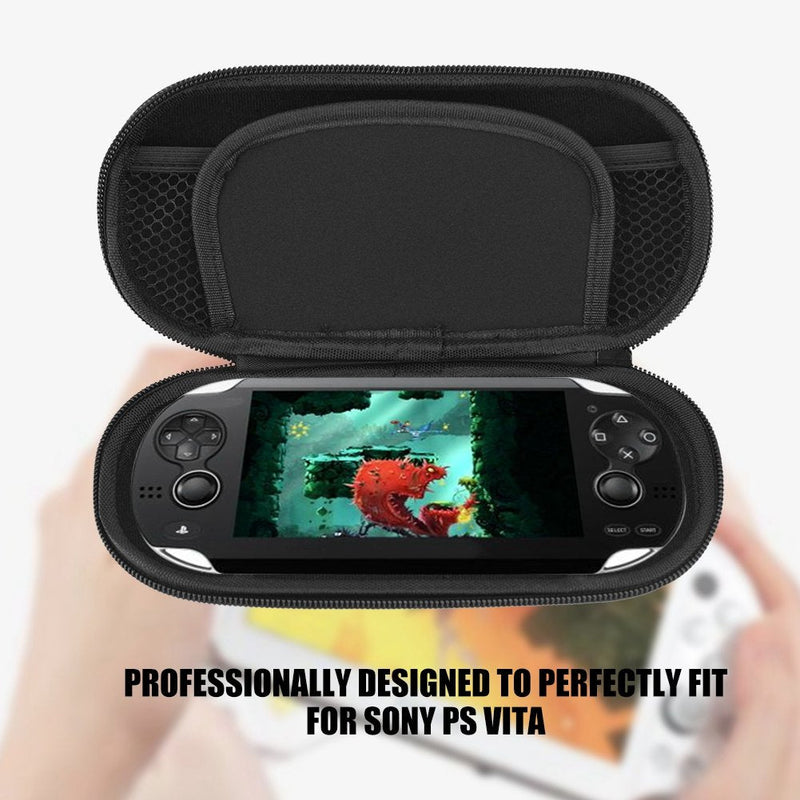 fosa Protective Hard Carrying Case Cover Pouch Portable Travel Organizer Bag for Sony PS Vita, Shockproof Playstation Vita Travel Pouch(Blue) [Video Game]