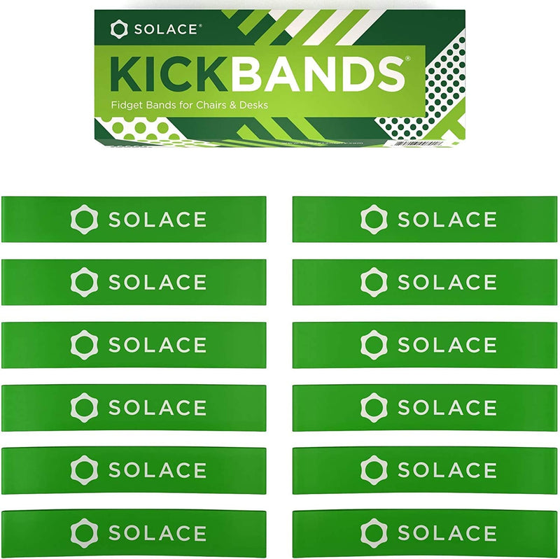 Fidget Chair Bands for Kids (12-Pack) - Flexible Seating Classroom Furniture for Kids with Fidgety Feet - Kick Bands Rubber Band for Chairs - Students ADHD Sensory Kickbands
