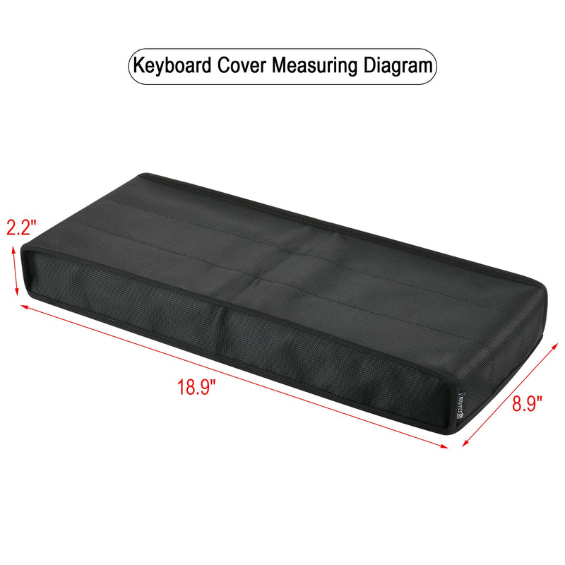 Keyboard Dust Cover, Covers Mechanical and Large Size Gaming Keyboards - 1680D Nylon Anti-dust and Waterproof Keyboard Protector Cover Case (18.9 x 8.9 x 2.2 Inch, XL)