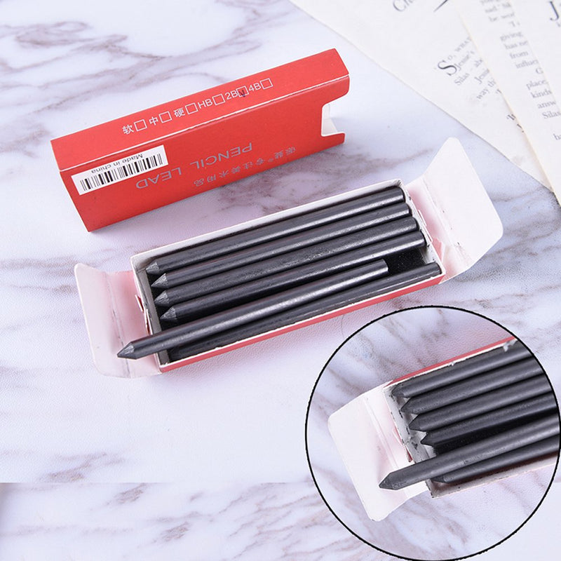 CosCosX 30 Pcs HB 2B 4B 6B 8B Lead Refills Graphite Drawing Leads Mechanical Pencil Auto Clutch Pencil Holder Refills For Art Painter Artist Sketch Drawing 5.6mm 3.4" All