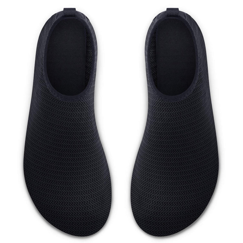 SEEKWAY Water Shoes Women Men Adult Quick-Dry Aqua Socks Barefoot Non Slip for Beach Swim River Pool Lake surf 3.5-4.5 Women/2.5-3.5 Men 731 Black