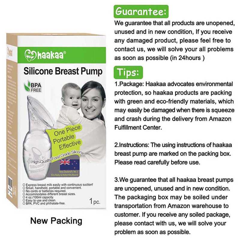Haakaa Manual Breast Pump 4oz/100ml, New Style