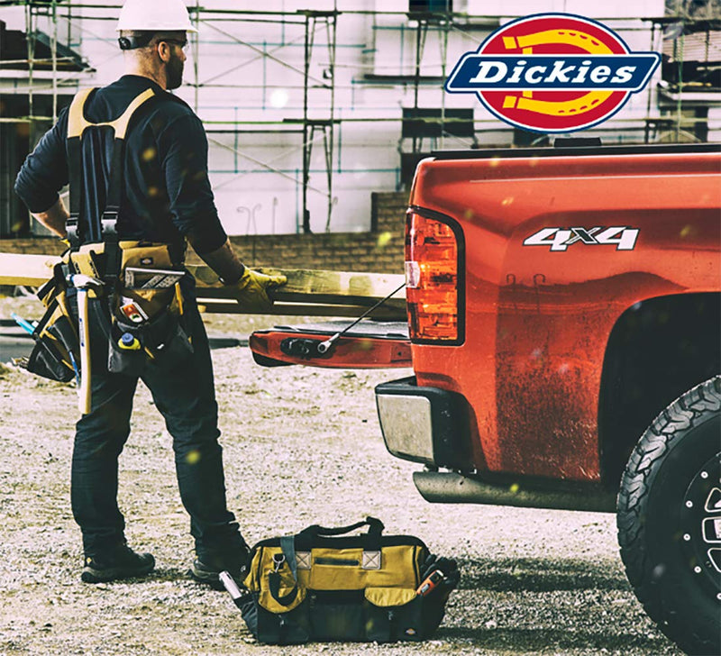 Dickies 16-Pocket Workshop Bib Apron, Durable Canvas Construction, Reinforced Edges, Adjustable Belt, Black
