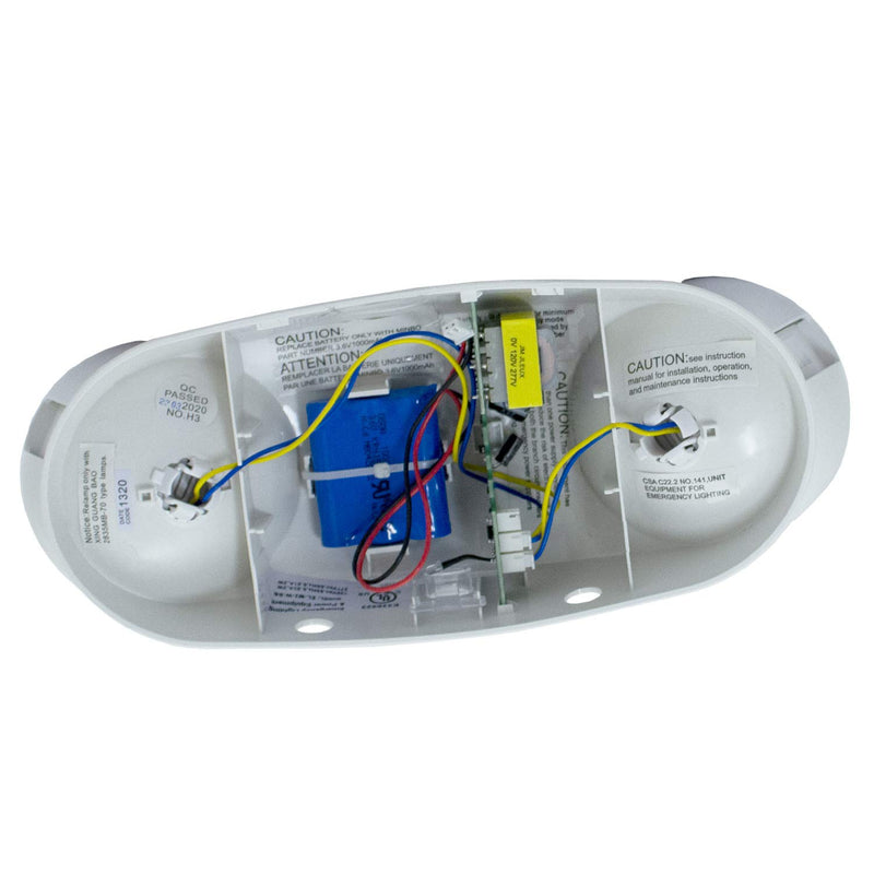 LFI Lights - UL Certified - Hardwired LED Compact Emergency Light - High Output Round Head - ELMW2