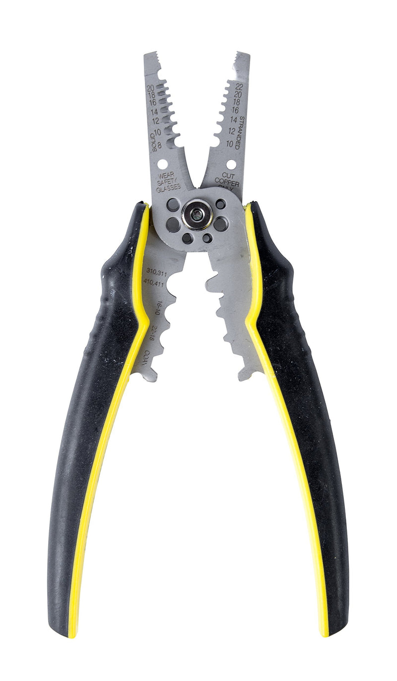 Calterm 66270 ArmorEDGE Wire Stripper and Crimper, 20-10 AWG Solid or Stranded Wire