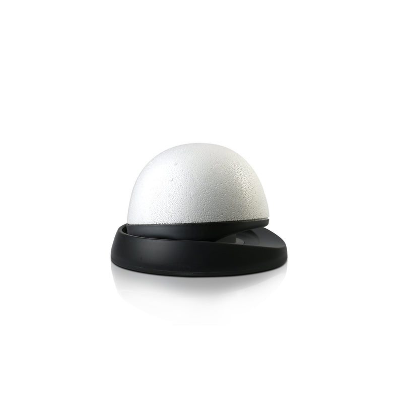 Adjustable Wig Head for Travel and Salon - Black Stand, Styrofoam Head, Collapsible Compact Stand Expands for Long and Short Wigs - by Adolfo Design