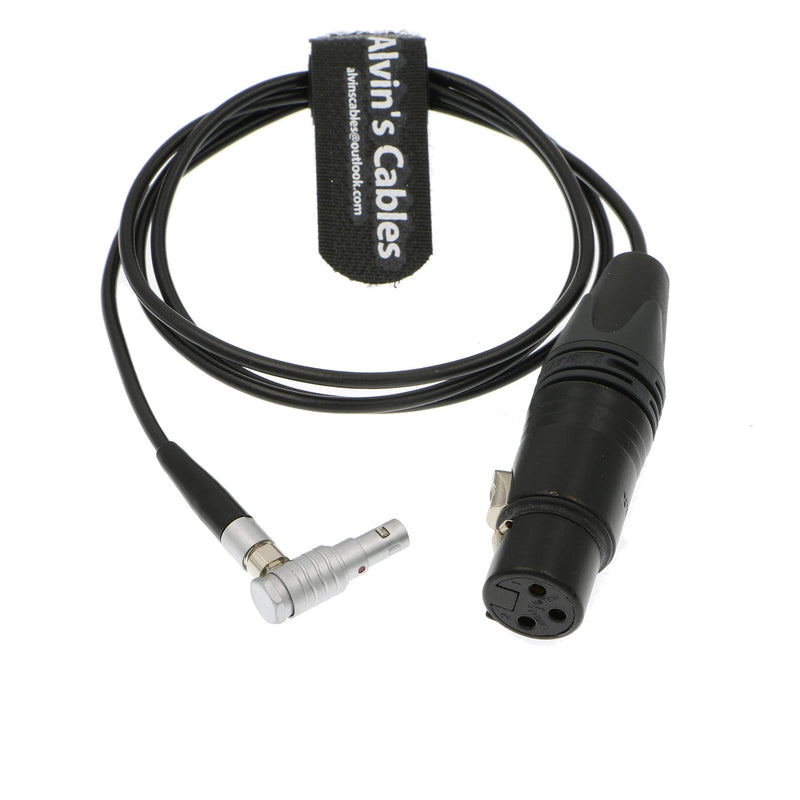 Alvin's Cables Arri Alexa Mini Audio Cable 5 Pin 00 Male to XLR 3 Pin Female right angle 5 pin 1m