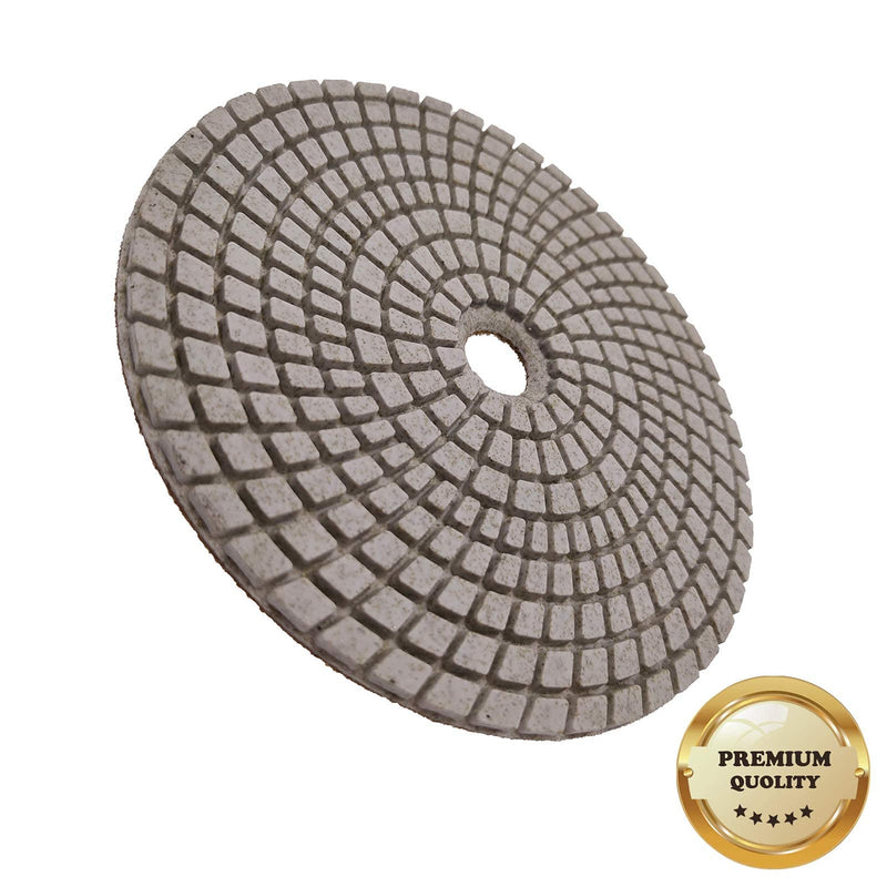 (3PCS) 125MM/5" Professional WET&DRY Diamond Polishing Pads for Concrete, Terrazzo, Stones- Premium Quality (Grit 800# x3pcs) Grit 800# x3pcs