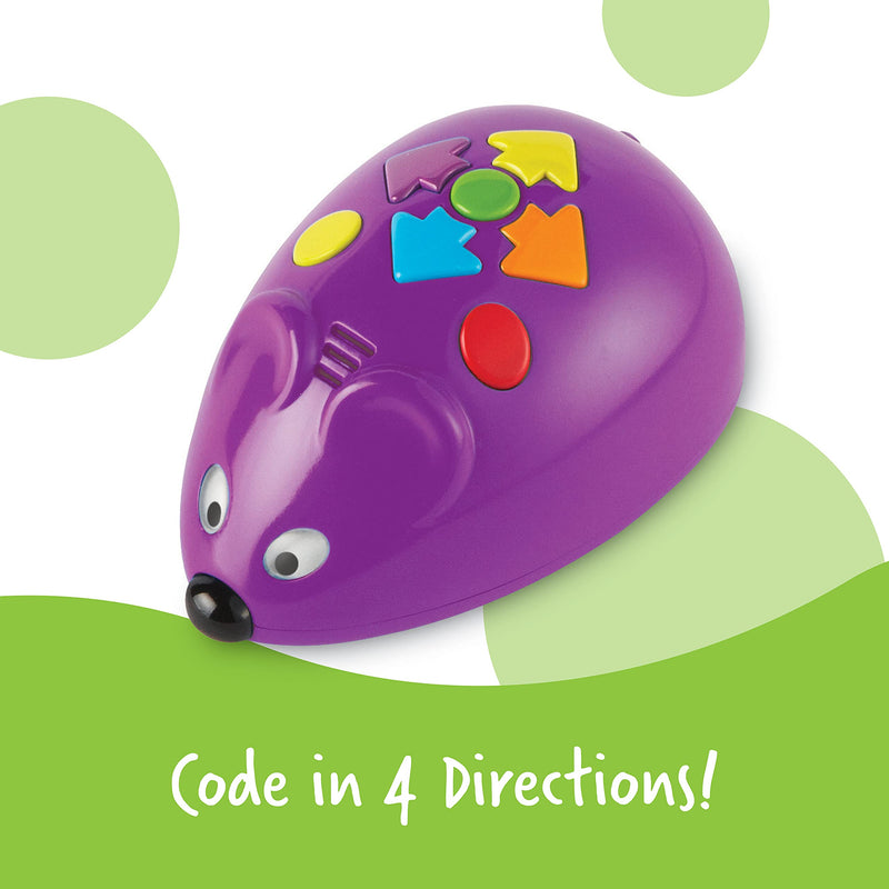 Learning Resources Code & Go Robot Mouse, Coding STEM Toy, 31 Piece Coding Set, Ages 4+ -