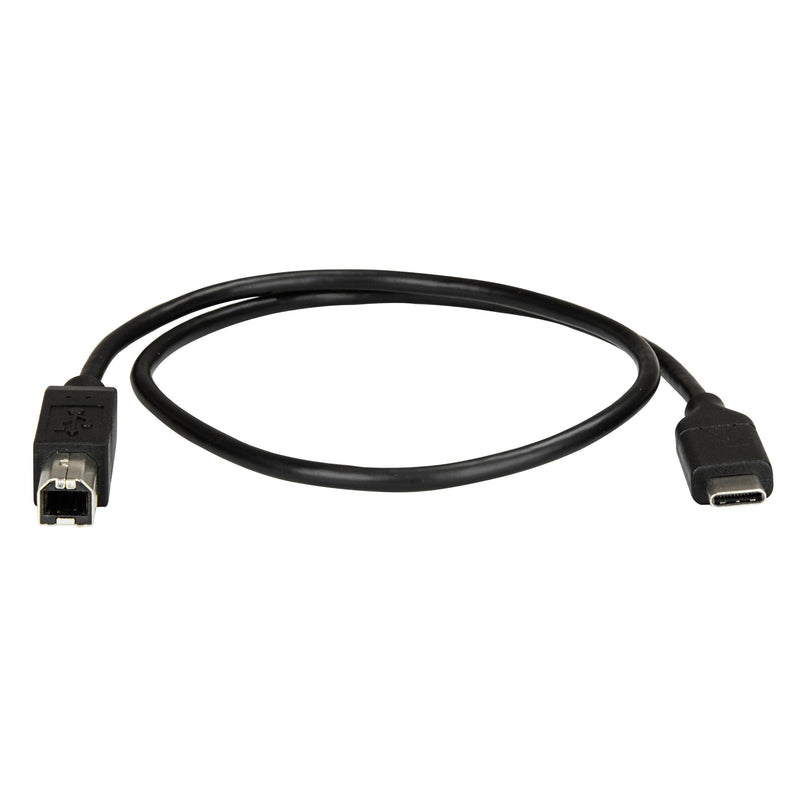 StarTech.com USB C to USB B Printer Cable - 1.6 ft / 0.5m - USB C Printer Cable - USB C to USB B Cable - USB Type C to Type B (USB2CB50CM), Black 1.5 ft/ 0.5 m