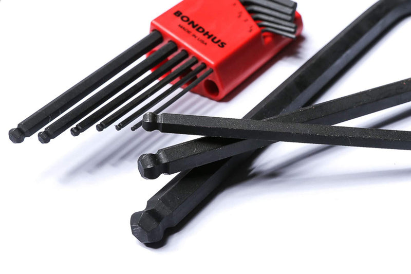Bondhus 10999 Set of 9 Balldriver L-wrenches, ProGuard Finish, sizes 1.5-10mm Stainless Steel
